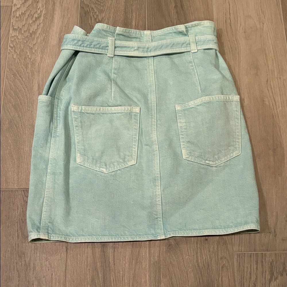 Isabel Marant Women’s Light Blue Denim Skirt With Belt Size 34/2 - Picture 2 of 5